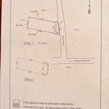 Bán nhà hẻm 1 sẹc đường Tân Cảng, P25, quận Bình Thạnh;