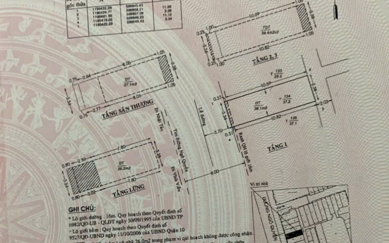 Bán nhà mặt tiền đường Ngô Quyền, phường 8 quận 10, TP HCM