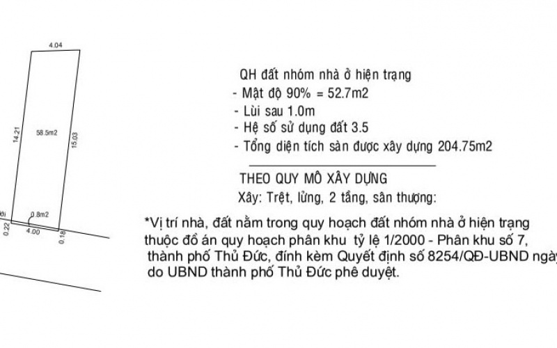 Bán đất 59m2 phường Bình Trưng TP HCM