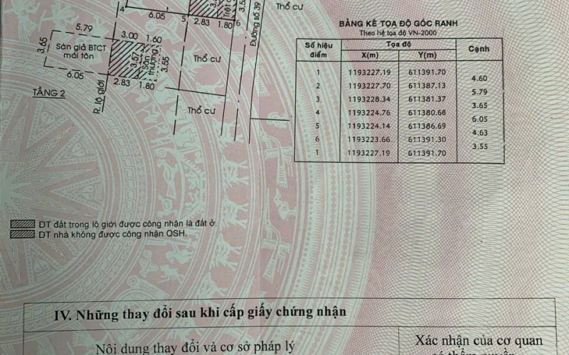 Bán nhà mặt tiền đường số 39, phường Bình Trưng Đông, Thủ Đức, nay là phường Bình Trưng, TP HCM